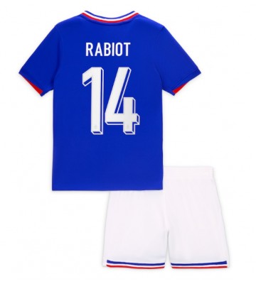 Frankrike Adrien Rabiot #14 Hemmakläder Barn EM 2024 Kortärmad (+ Korta byxor)